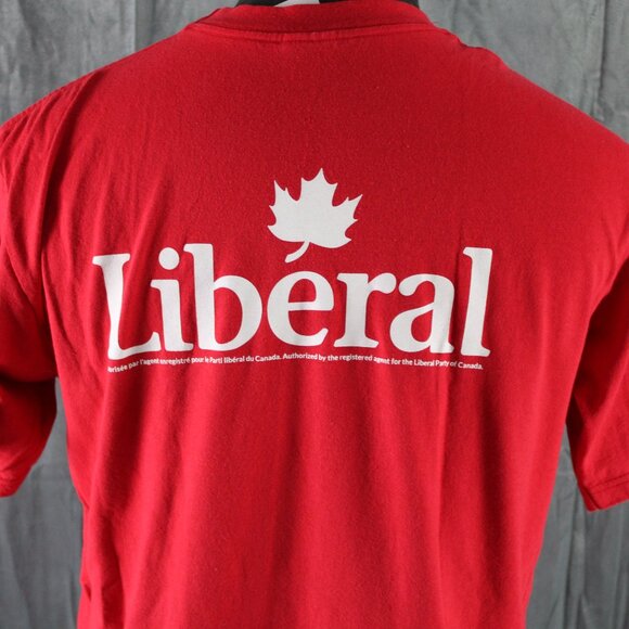 Canadian Political Shirt - Liberals Choose Forward - Men's Large - Picture 6 of 9